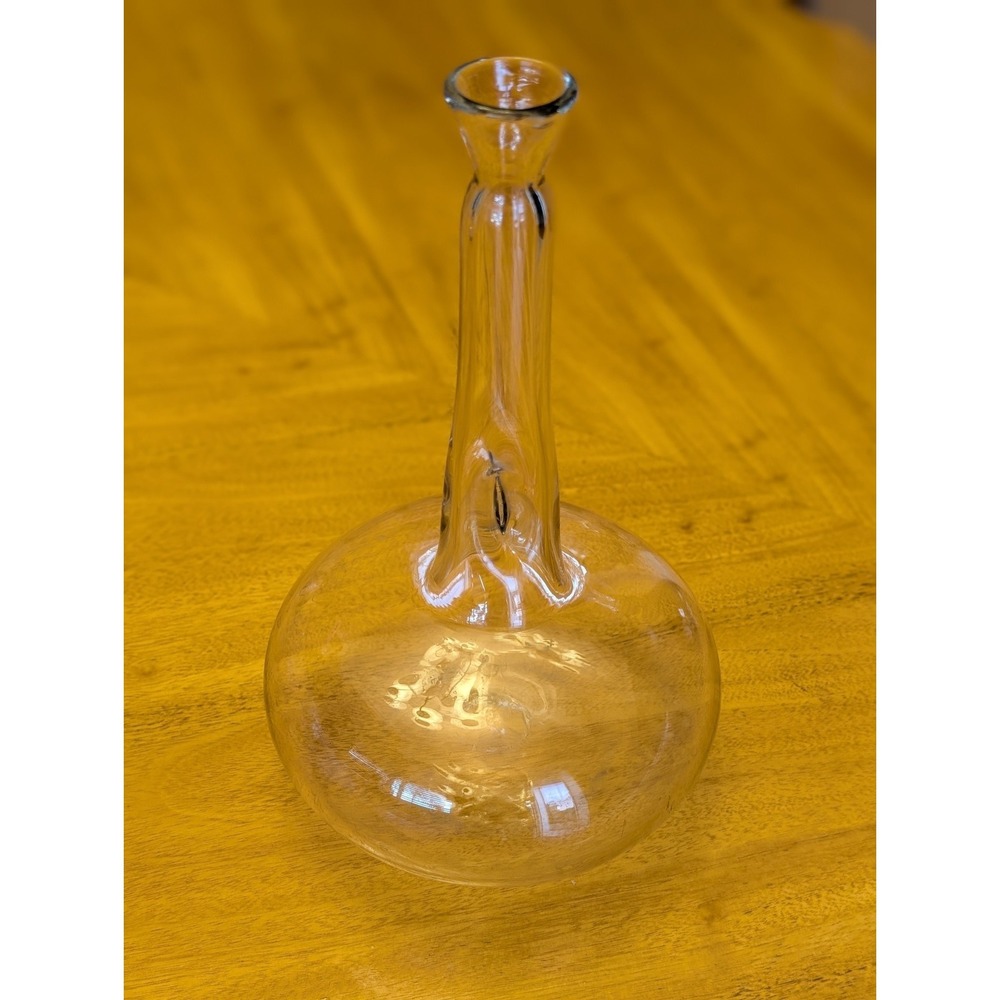 Antique 19th Century French Glass Bottle Antique Vintage Barbers Bottle